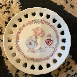 Precious moments February decorative plate